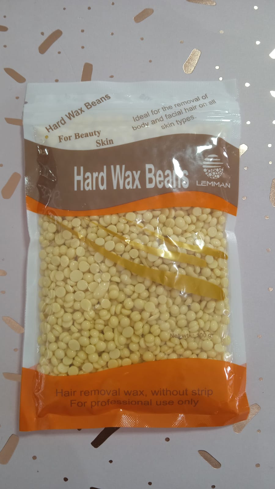 Cera Depilatoria Perlas Hard Wax Beans Lemman 100 g